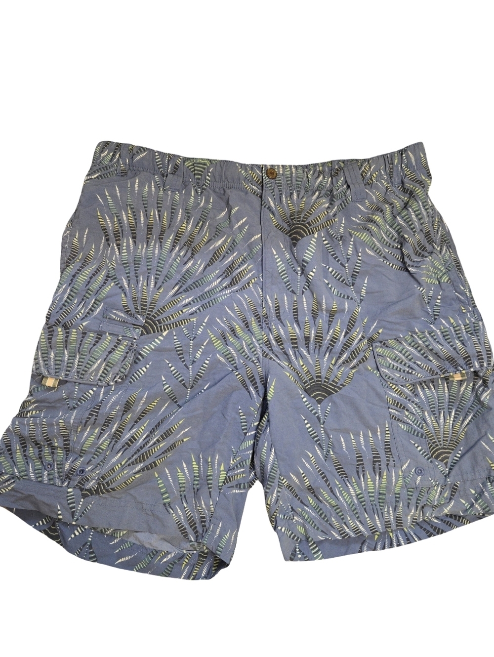 Tommy Bahama Blue Tropical Cargo Shorts Size M